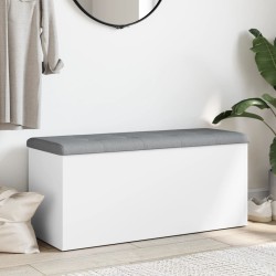 Banc de rangement Blanc 102x42x45 cm Bois d'ingénierie 550609550609