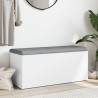 Banc de rangement Blanc 102x42x45 cm Bois d'ingénierie 550609550609