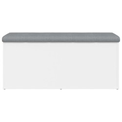 Banc de rangement Blanc 102x42x45 cm Bois d'ingénierie 550609550609