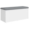 Banc de rangement Blanc 102x42x45 cm Bois d'ingénierie 550609550609