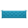 Banc de jardin avec coussin bleu clair 175 cm Teck massif 550617550617
