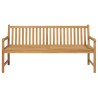 Banc de jardin avec coussin vert 175 cm Bois de teck massif 550623550623