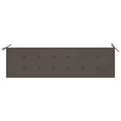Banc de jardin avec coussin taupe 175 cm Teck massif 550642550642