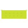 Banc de jardin avec coussin vert vif 150 cm Bois de teck massif 550663550663