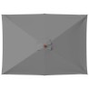 Parasol d'extérieur avec mât en bois 150x200 cm anthracite 550664550664