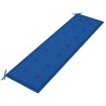 Banc de jardin avec coussin bleu royal 175 cm Teck massif 550669550669