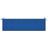 Banc de jardin avec coussin bleu royal 175 cm Teck massif 550669550669