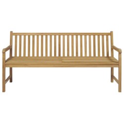 Banc de jardin avec coussin crème 175 cm Bois de teck massif 550673550673