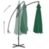 Parasol de jardin en porte-à-feux avec mât en acier 300 cm Vert 550678550678