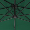 Parasol de jardin en porte-à-feux avec mât en acier 300 cm Vert 550678550678