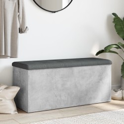 Banc de rangement gris béton 102x42x45 cm bois d'ingénierie 550691550691