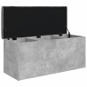 Banc de rangement gris béton 102x42x45 cm bois d'ingénierie 550691550691