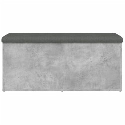 Banc de rangement gris béton 102x42x45 cm bois d'ingénierie 550691550691