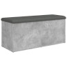 Banc de rangement gris béton 102x42x45 cm bois d'ingénierie 550691550691
