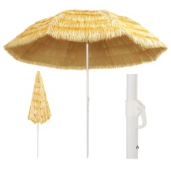 Parasol de plage Naturel 300 cm Style hawaïen 550704550704