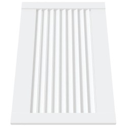 Portes d'armoire à persiennes 2pcs blanc 39,5x59,4cm pin massif 550705550705