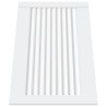 Portes d'armoire à persiennes 2pcs blanc 39,5x59,4cm pin massif 550705550705