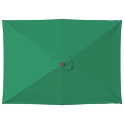 Parasol d'extérieur avec mât en bois 150x200 cm vert 550709550709