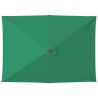 Parasol d'extérieur avec mât en bois 150x200 cm vert 550709550709
