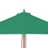 Parasol d'extérieur avec mât en bois 150x200 cm vert 550709550709