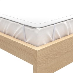 Couvre-matelas imperméables 2 pcs Coton 140x200 cm Blanc 550723550723
