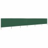 Paravent 6 panneaux Tissu 800 x 80 cm Vert 550724550724