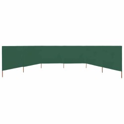 Paravent 6 panneaux Tissu 800 x 80 cm Vert 550724550724