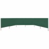 Paravent 6 panneaux Tissu 800 x 80 cm Vert 550724550724