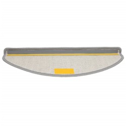 Tapis d'escalier 10 pièces 65 x 21 x 4 cm Gris Demi-rond Grand 550726550726