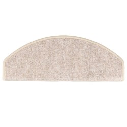 Tapis d'escalier 10 pièces 65 x 24 x 4 cm Taupe Demi-rond Grand 550727550727