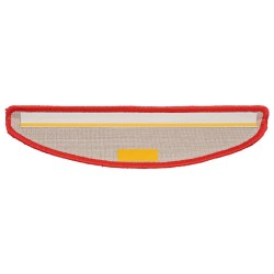 Tapis d'escalier 10 pièces 56 x 17 x 3 cm Rouge Demi-rond 550732550732