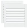 Portes d'armoire à persiennes 2pcs blanc 39,5x39,4cm pin massif 550737550737