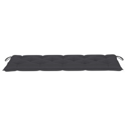 Banc de jardin avec coussin anthracite 150 cm Teck massif 550742550742