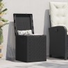Boîte de rangement de jardin 90 L Noir PP Rotin 550749550749