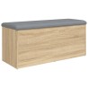 Banc de rangement Chêne Sonoma 102x42x45 cm Bois d'ingénierie 550752550752