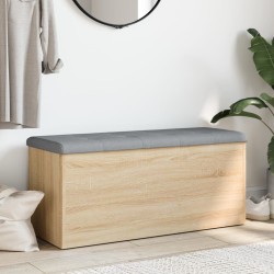 Banc de rangement Chêne Sonoma 102x42x45 cm Bois d'ingénierie 550752550752