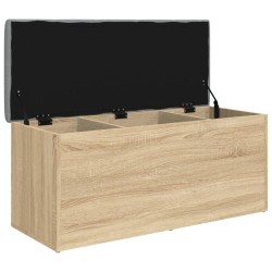 Banc de rangement Chêne Sonoma 102x42x45 cm Bois d'ingénierie 550752550752