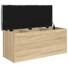 Banc de rangement Chêne Sonoma 102x42x45 cm Bois d'ingénierie 550752550752