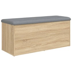 Banc de rangement Chêne Sonoma 102x42x45 cm Bois d'ingénierie 550752550752