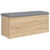 Banc de rangement Chêne Sonoma 102x42x45 cm Bois d'ingénierie 550752550752