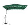 Parasol d'extérieur avec mât en acier 250x250 cm vert 550758550758