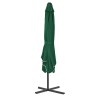 Parasol d'extérieur avec mât en acier 250x250 cm vert 550758550758