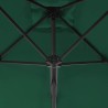 Parasol d'extérieur avec mât en acier 250x250 cm vert 550758550758