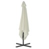 Parasol d'extérieur avec poteau en acier 250 x 250 cm Sable 550759550759
