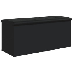 Banc de rangement noir 102x42x45 cm bois d'ingénierie 550763550763