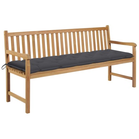 Banc de jardin avec coussin anthracite 175 cm Teck massif 550770550770