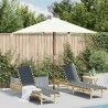 Parasol d'extérieur avec mât en bois 150x200 cm Sable 550800550800
