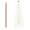 Parasol d'extérieur avec mât en bois 150x200 cm Sable 550800550800
