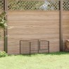 Chenil Noir 100x100x70 cm Acier 550812550812