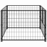 Chenil Noir 100x100x70 cm Acier 550812550812